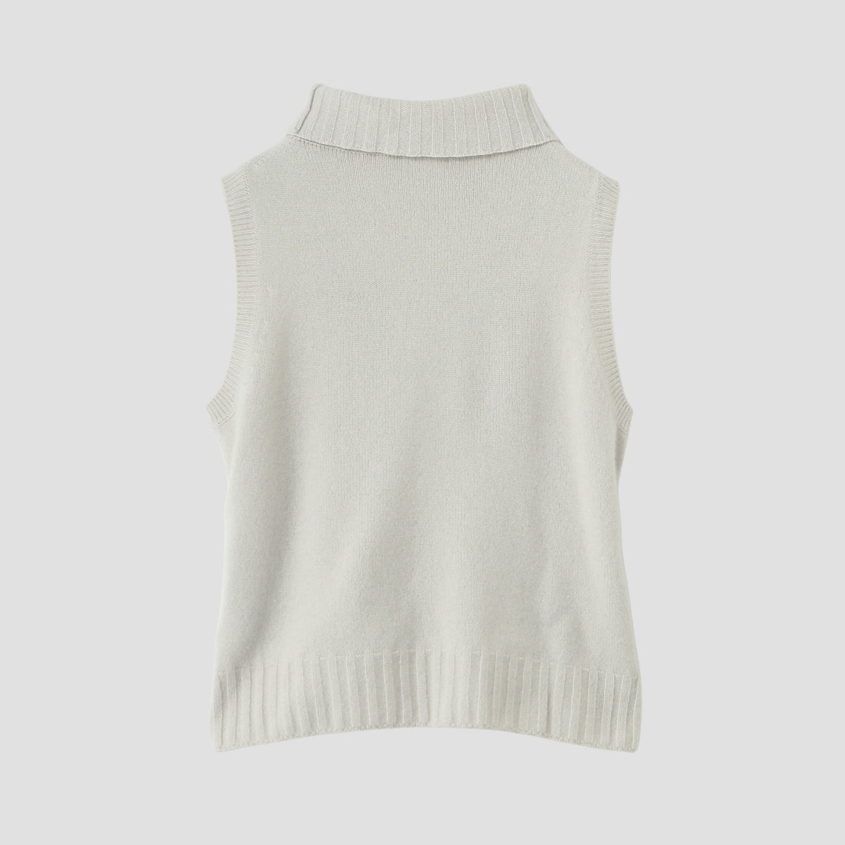 SLEEVELESS TURTLENECK KNIT