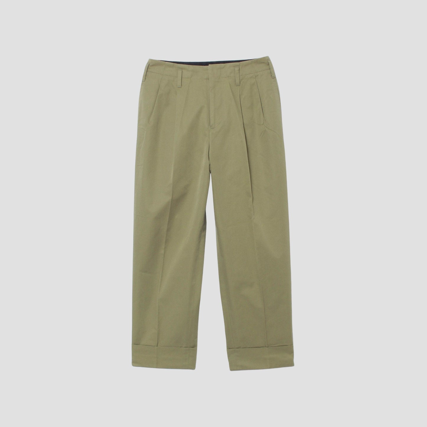REFINED COTTON GABARDINE TROUSERS