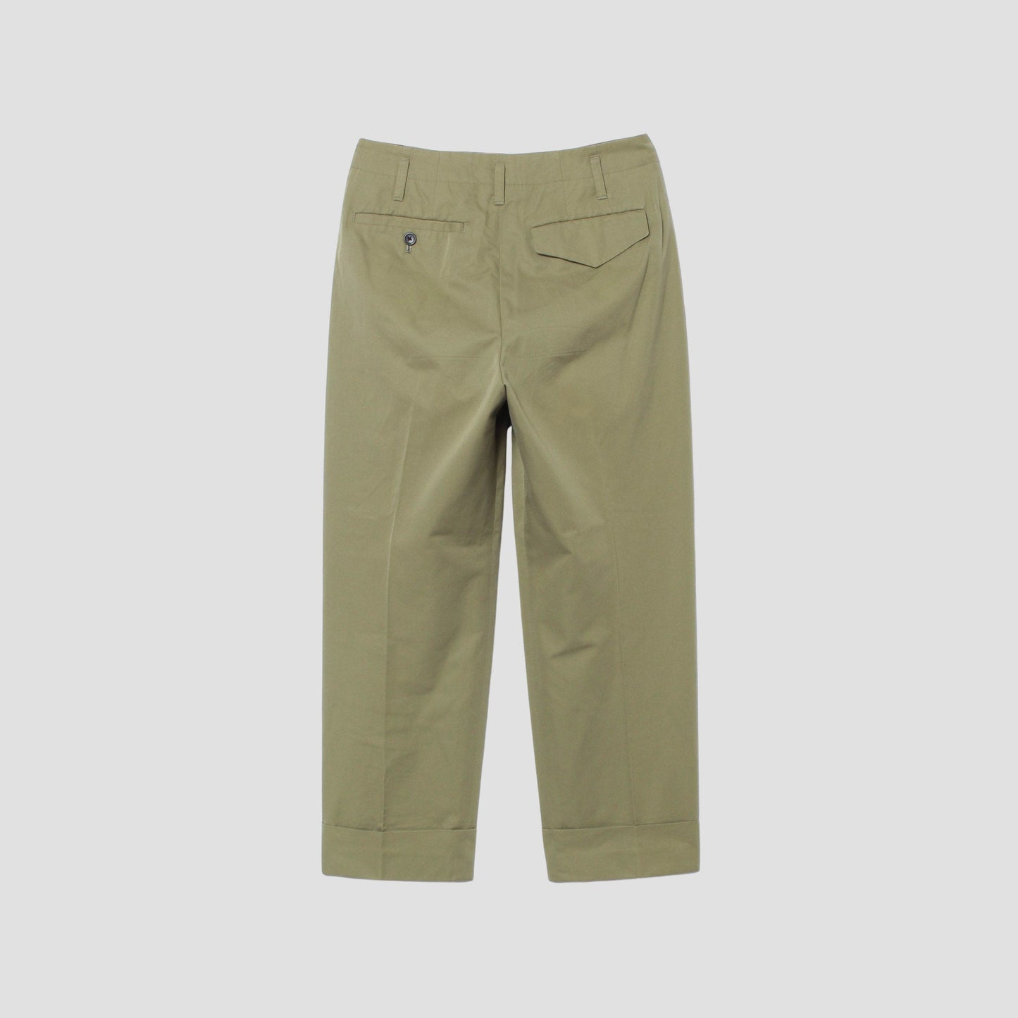 REFINED COTTON GABARDINE TROUSERS