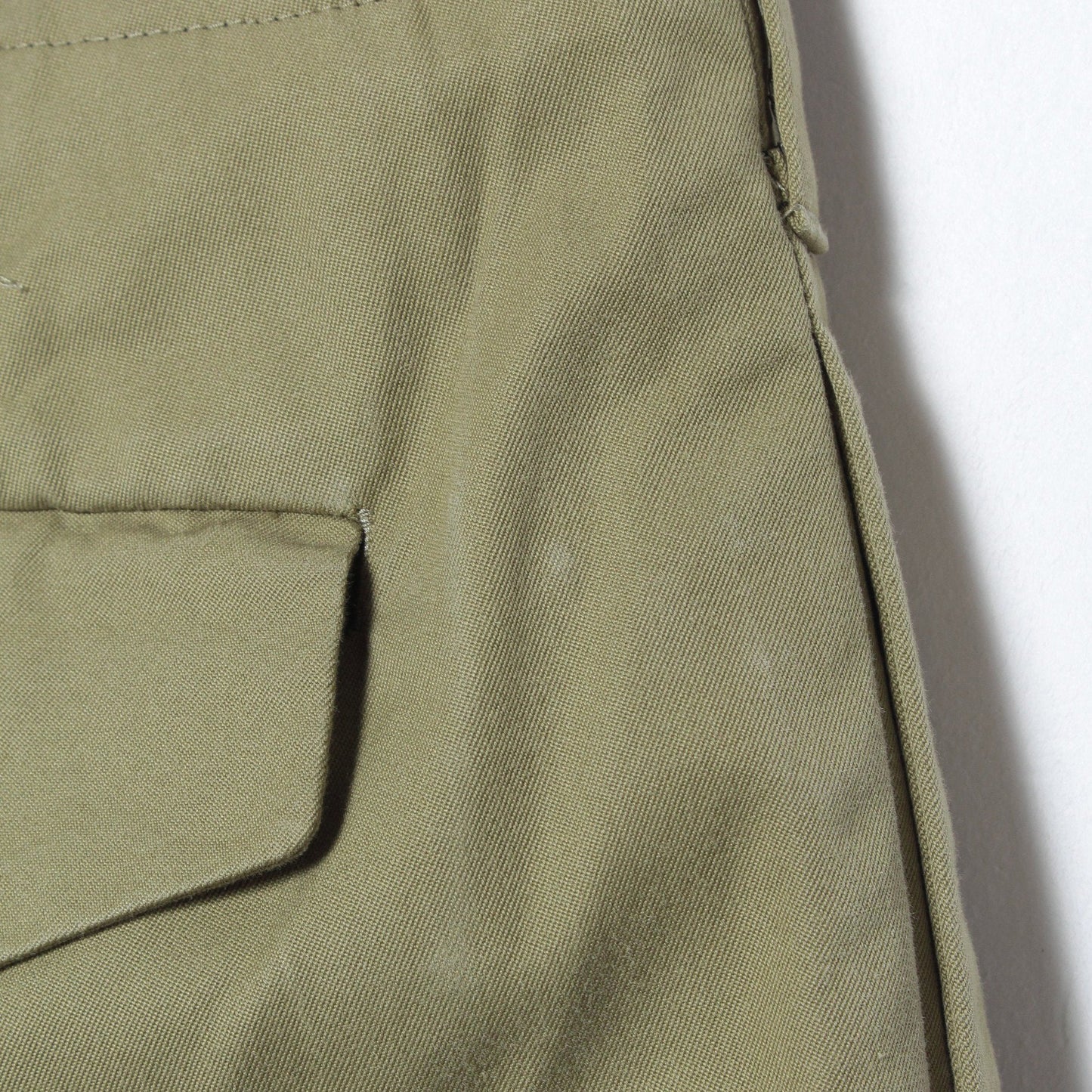 REFINED COTTON GABARDINE TROUSERS