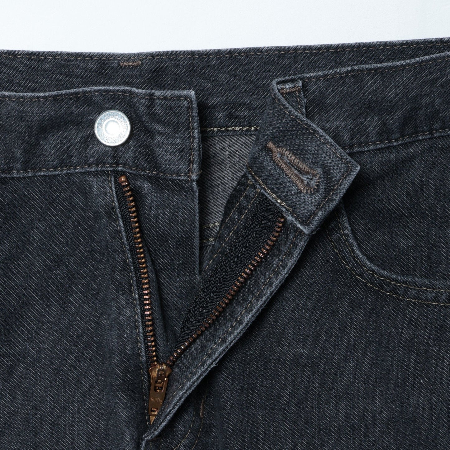 BLACK DENIM TROUSERS