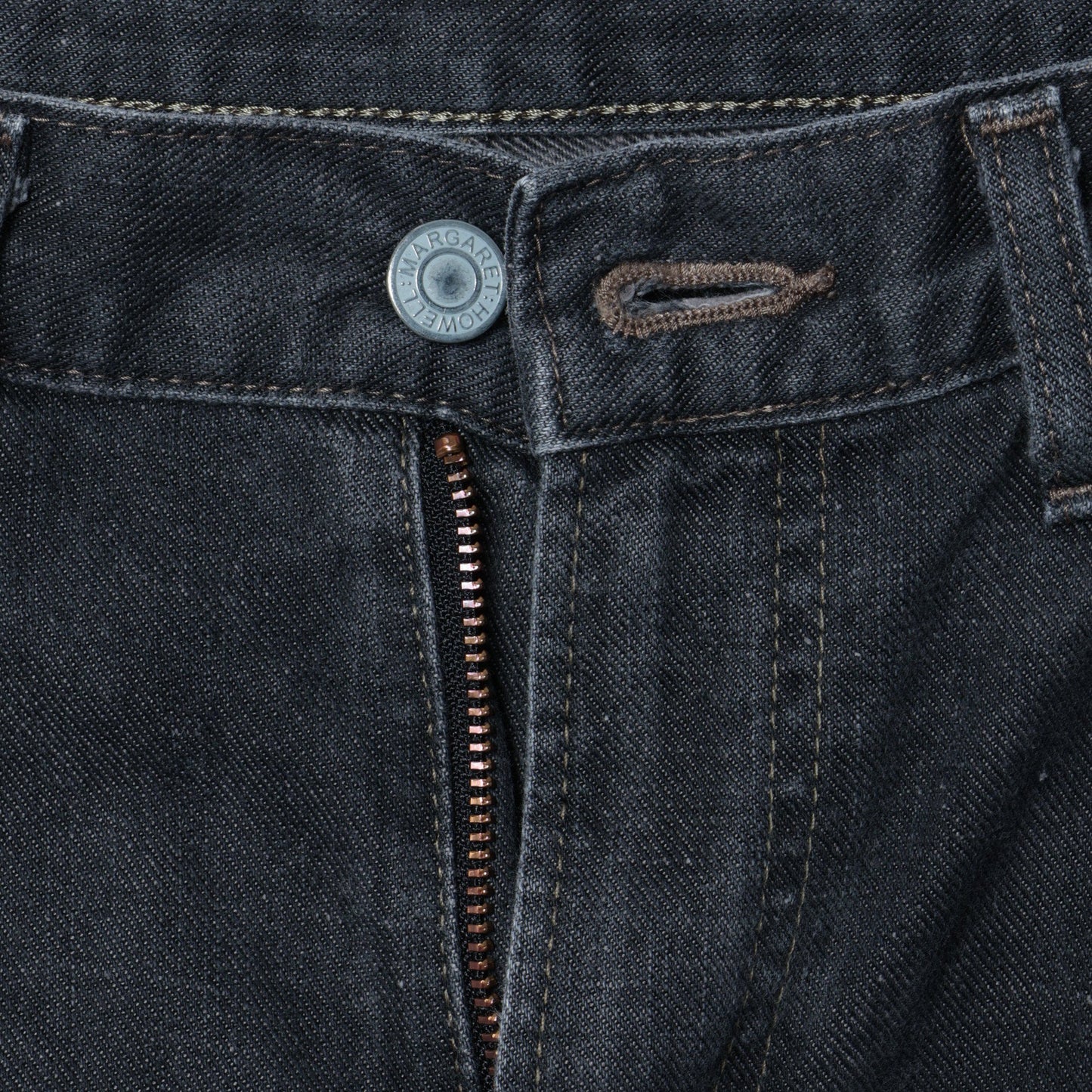 BLACK DENIM TROUSERS