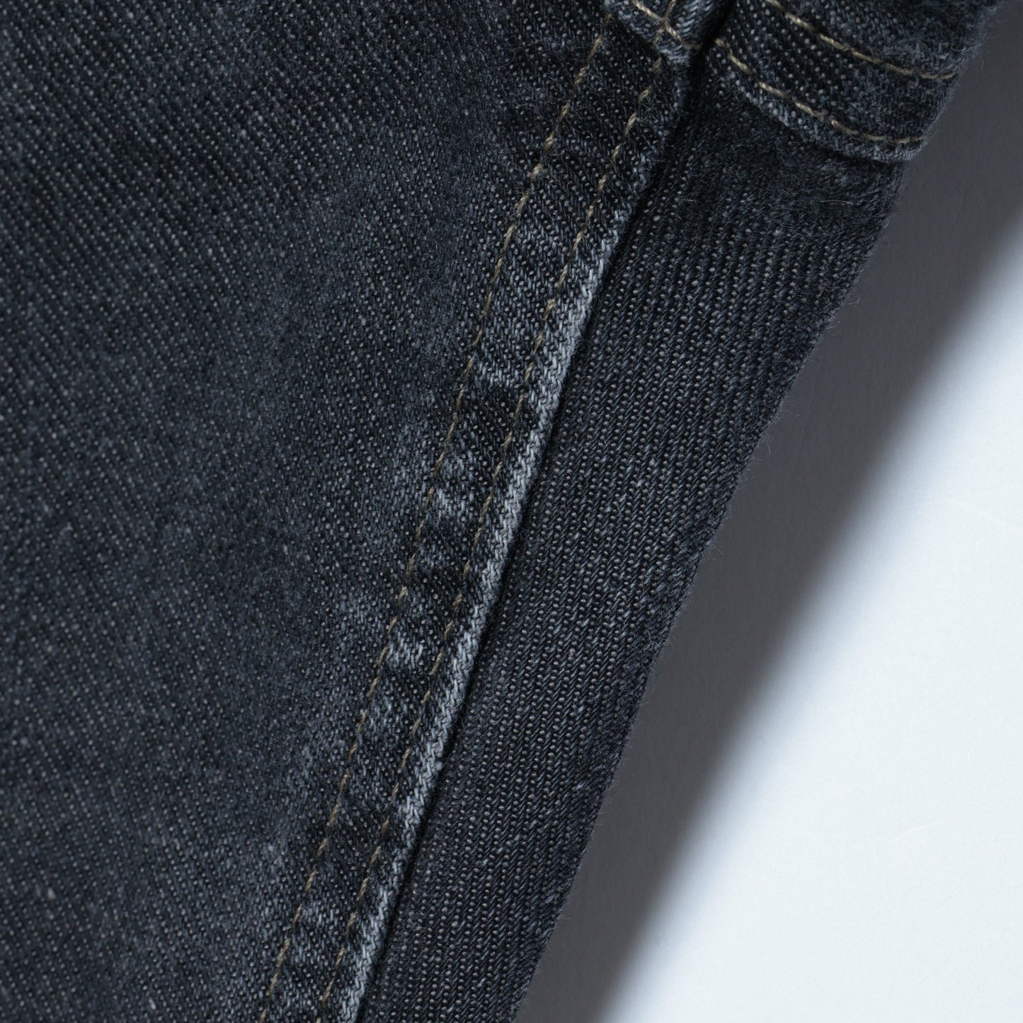 BLACK DENIM TROUSERS