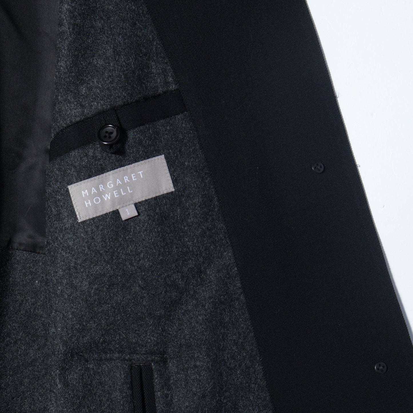 WOOL TWILL COAT