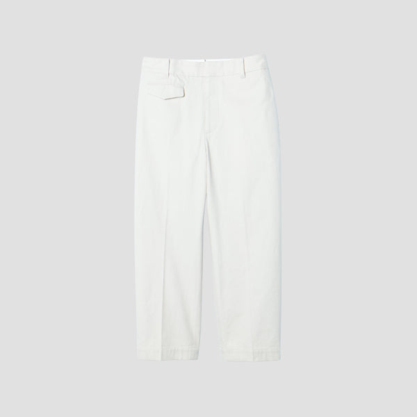 WASHED COTTON TWILL TROUSERS