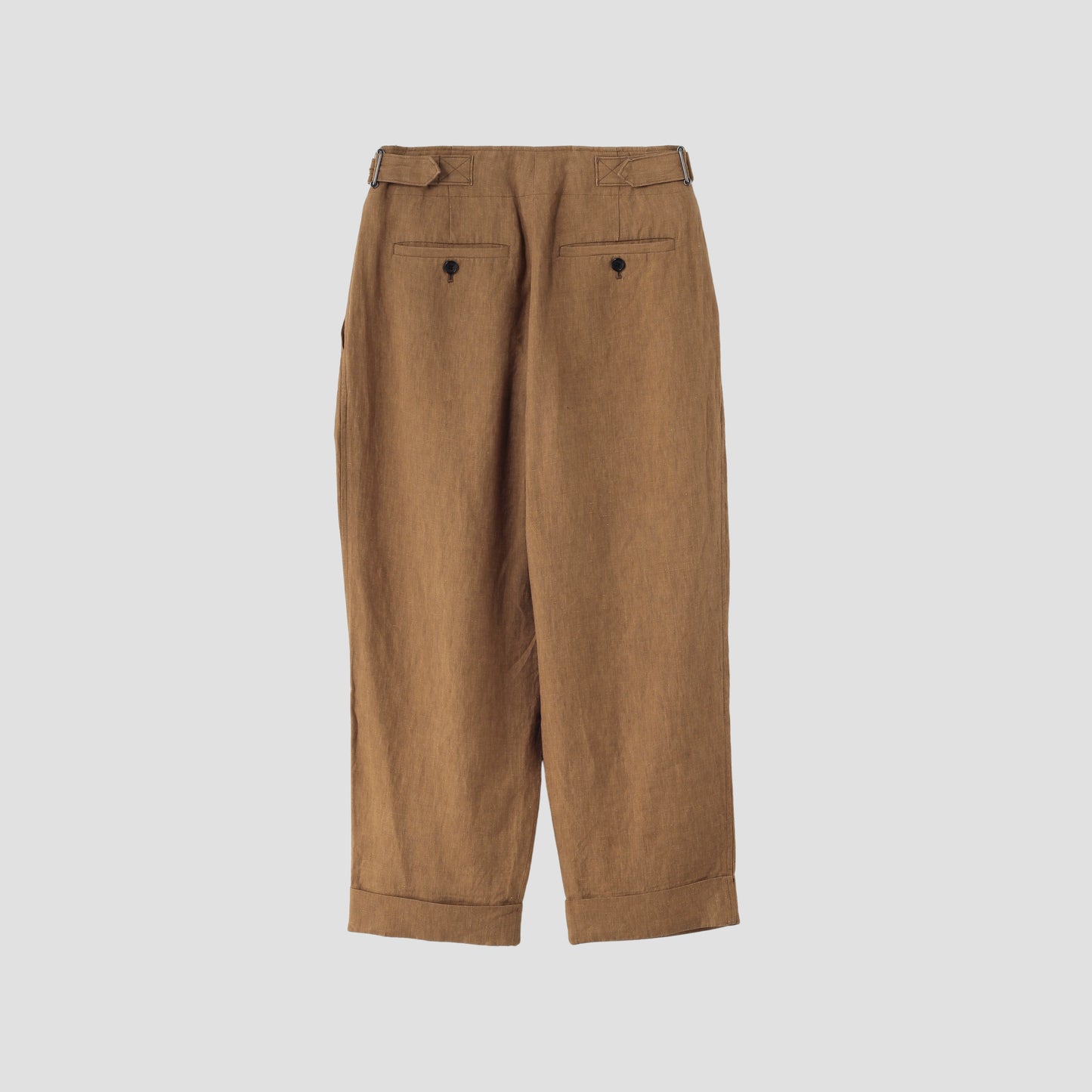 YARN DYED LINEN TROUSERS