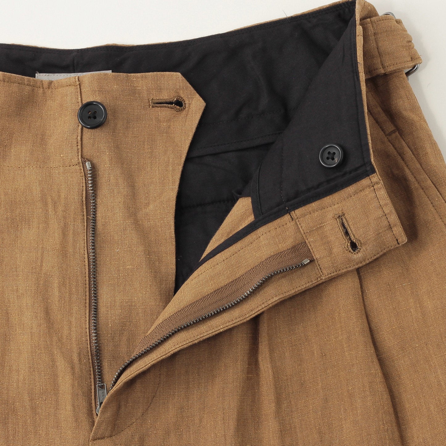 YARN DYED LINEN TROUSERS