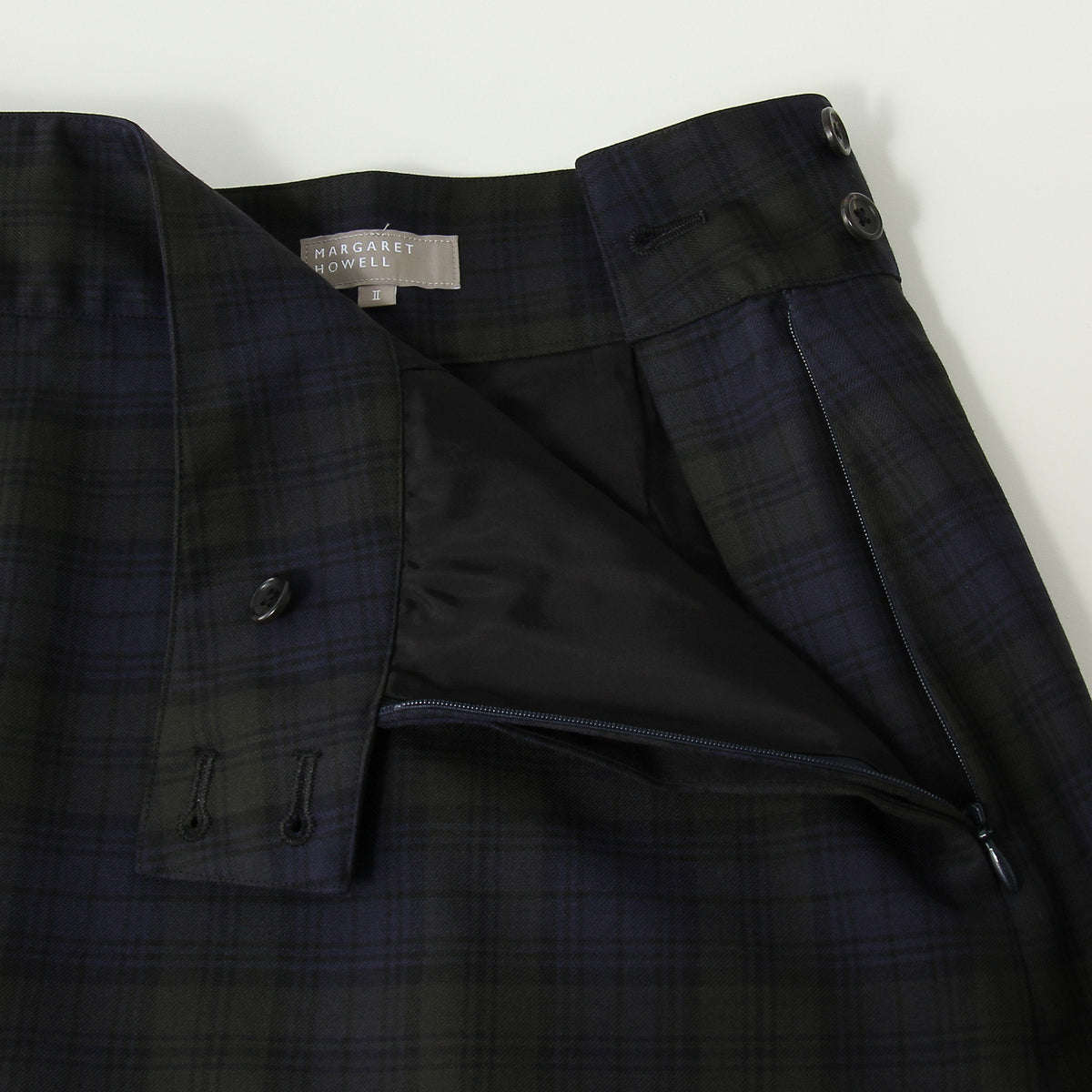 WOOL BLACKWATCH SKIRT