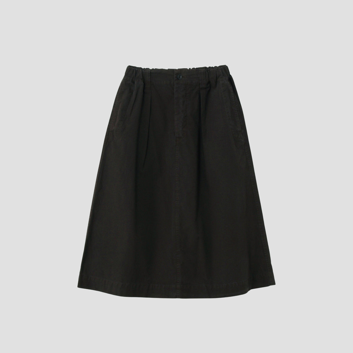FINE COMPACT COTTON POPLIN SKIRT