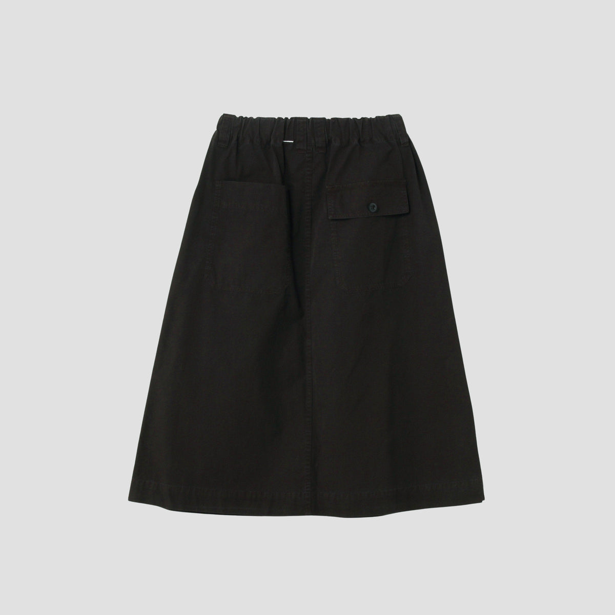 FINE COMPACT COTTON POPLIN SKIRT