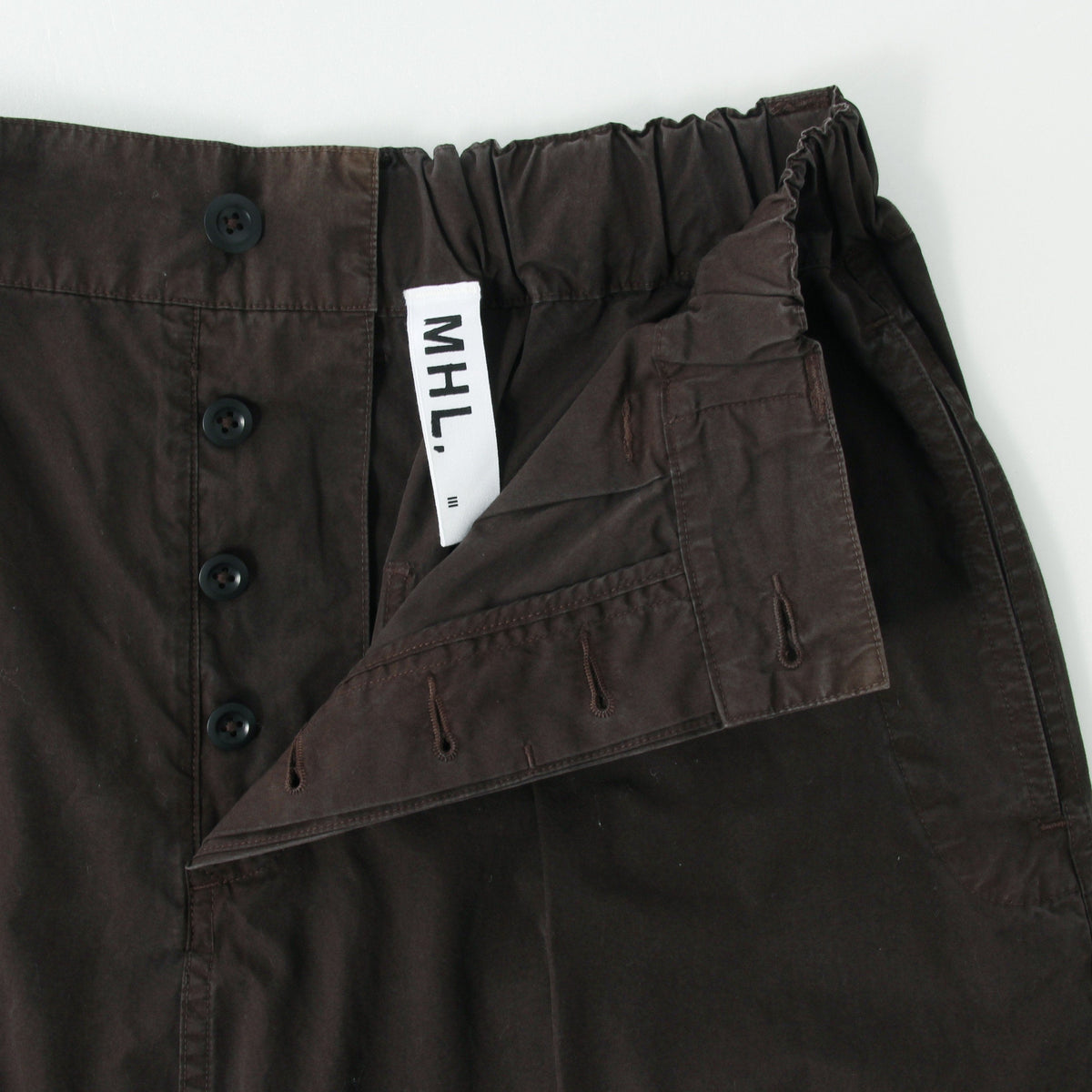 FINE COMPACT COTTON POPLIN SKIRT