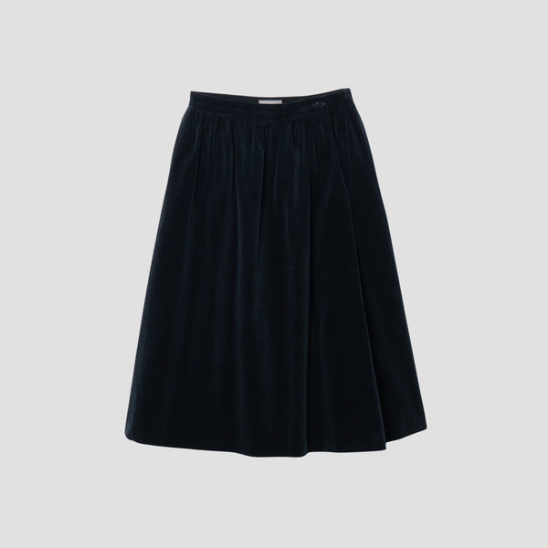 COTTON VELVET SKIRT