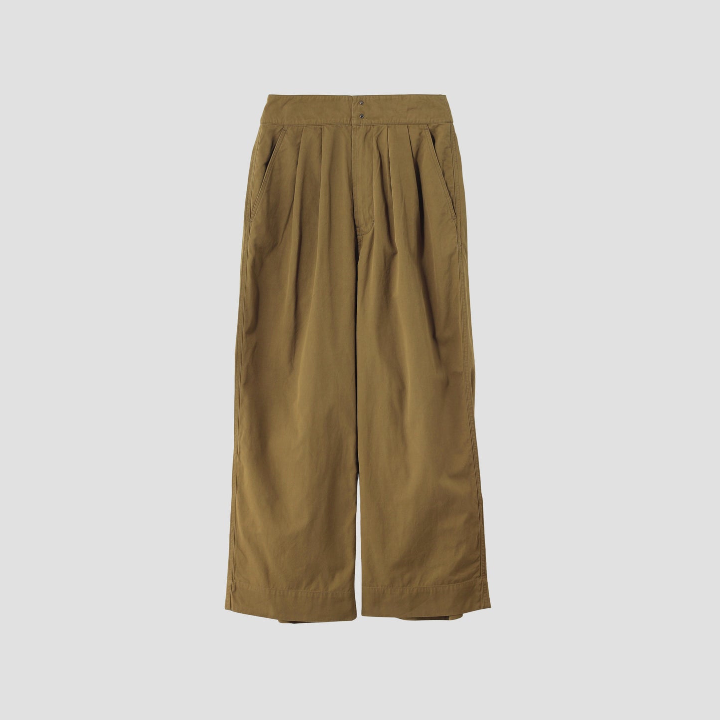 CRISP COTTON TWILL TROUSERS