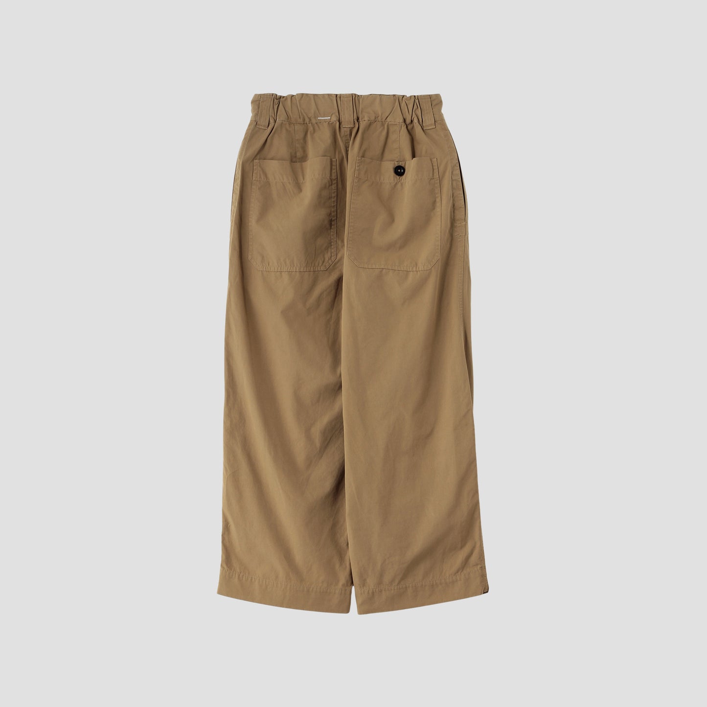 FINE COMPACT COTTON POPLIN TROUSERS
