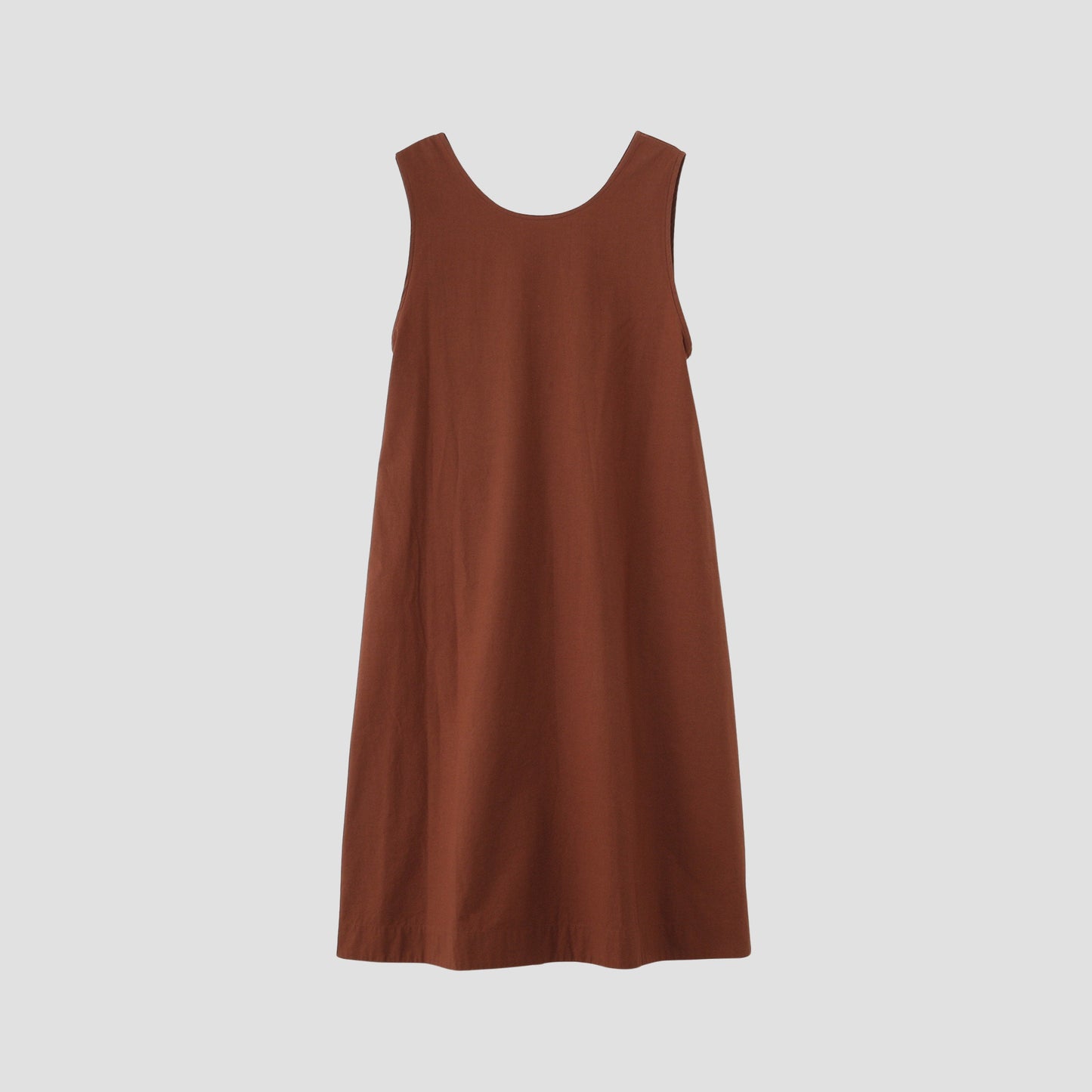 PLAIN COTTON SILK DRESS