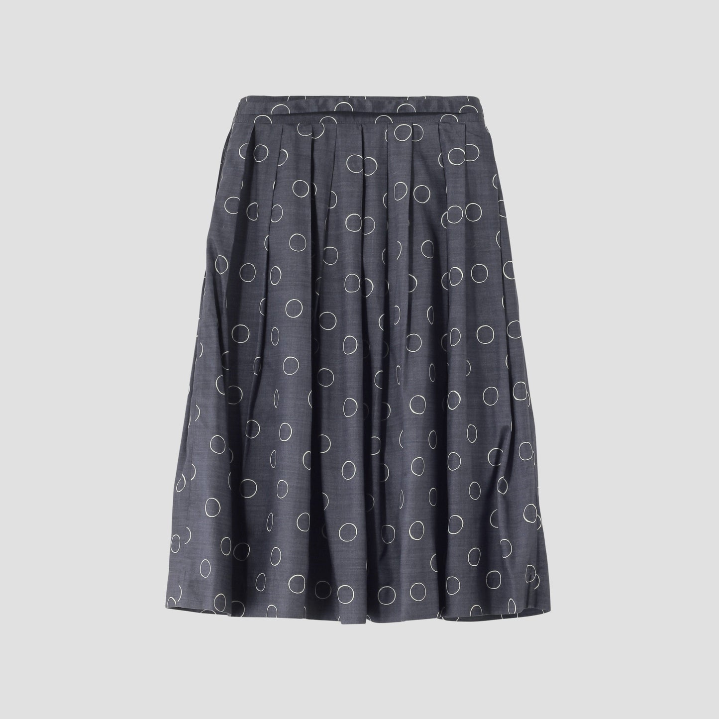 OUTLINE SPOT SILK SKIRT
