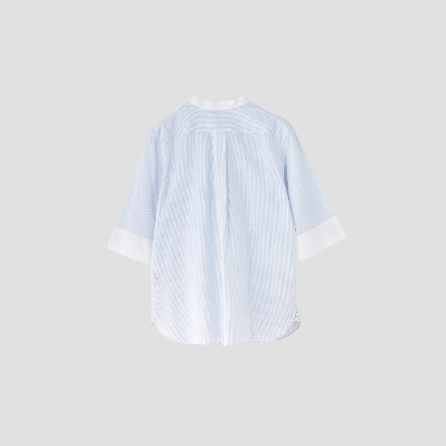 FINE STRIPE COTTON LINEN SHIRT