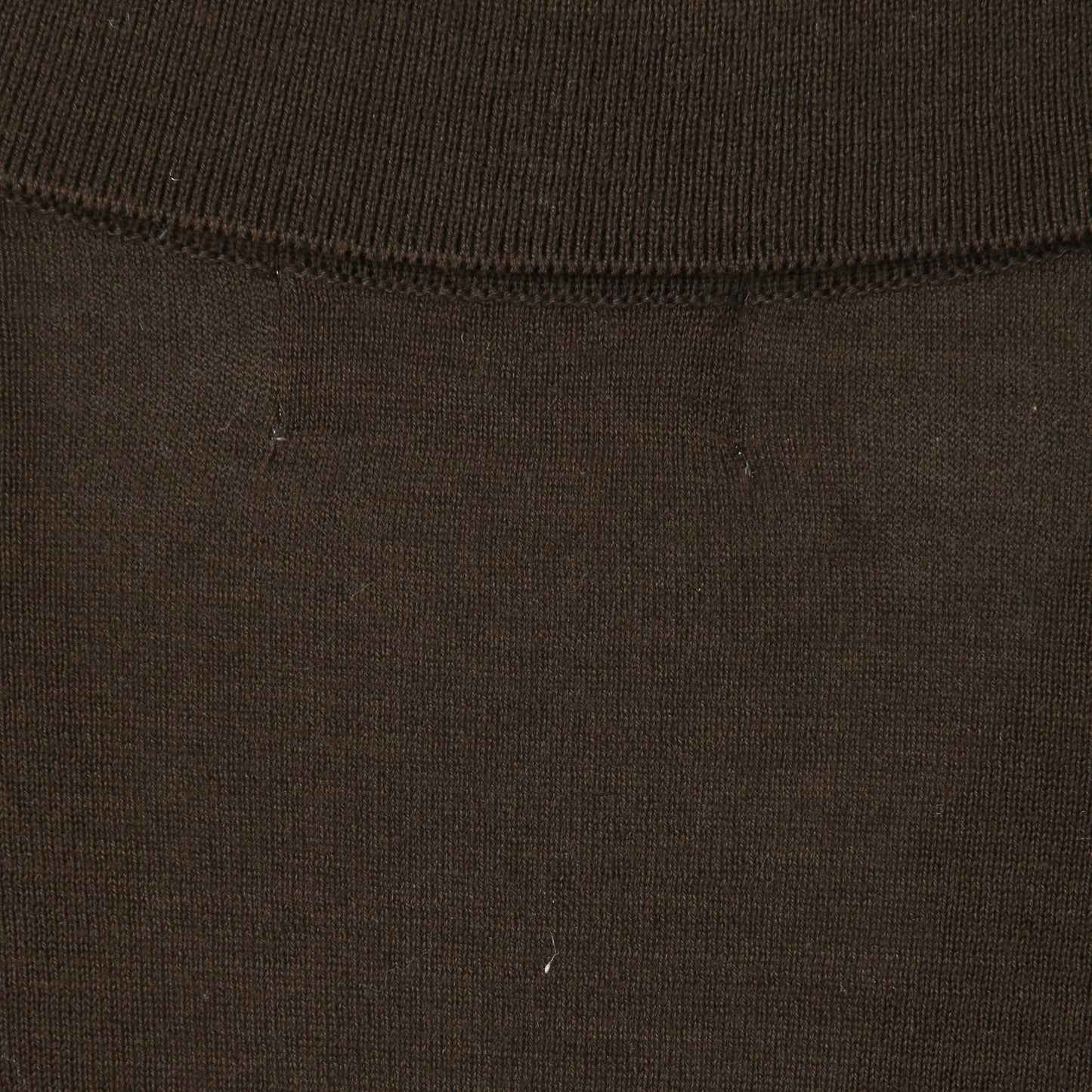 PLAIN OPEN COLLAR JUMPER KNIT