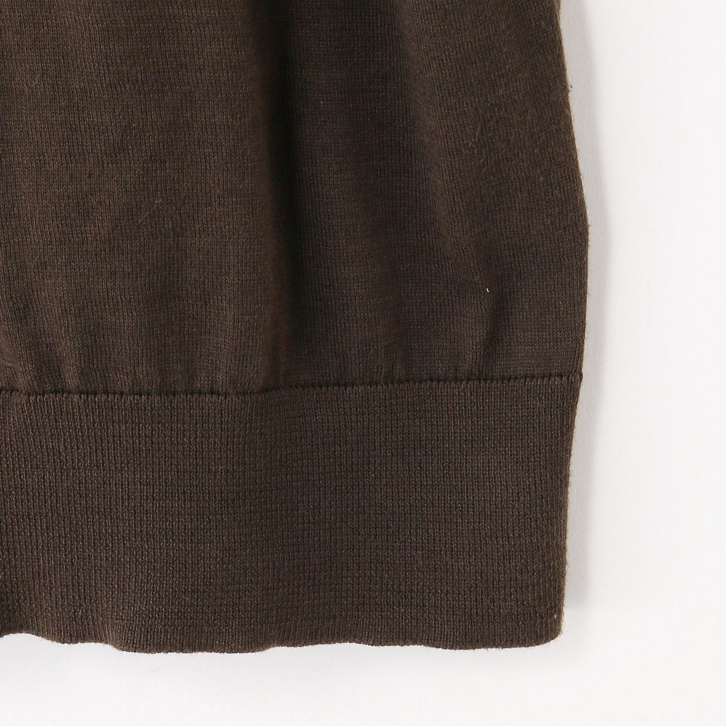 PLAIN OPEN COLLAR JUMPER KNIT