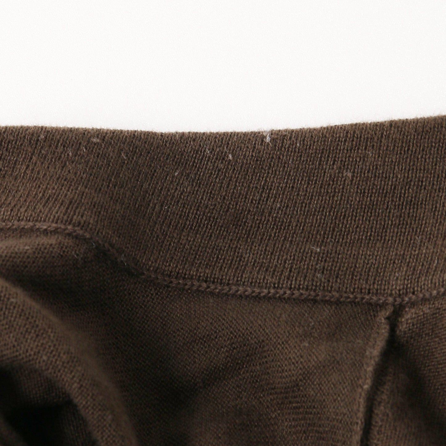 PLAIN OPEN COLLAR JUMPER KNIT