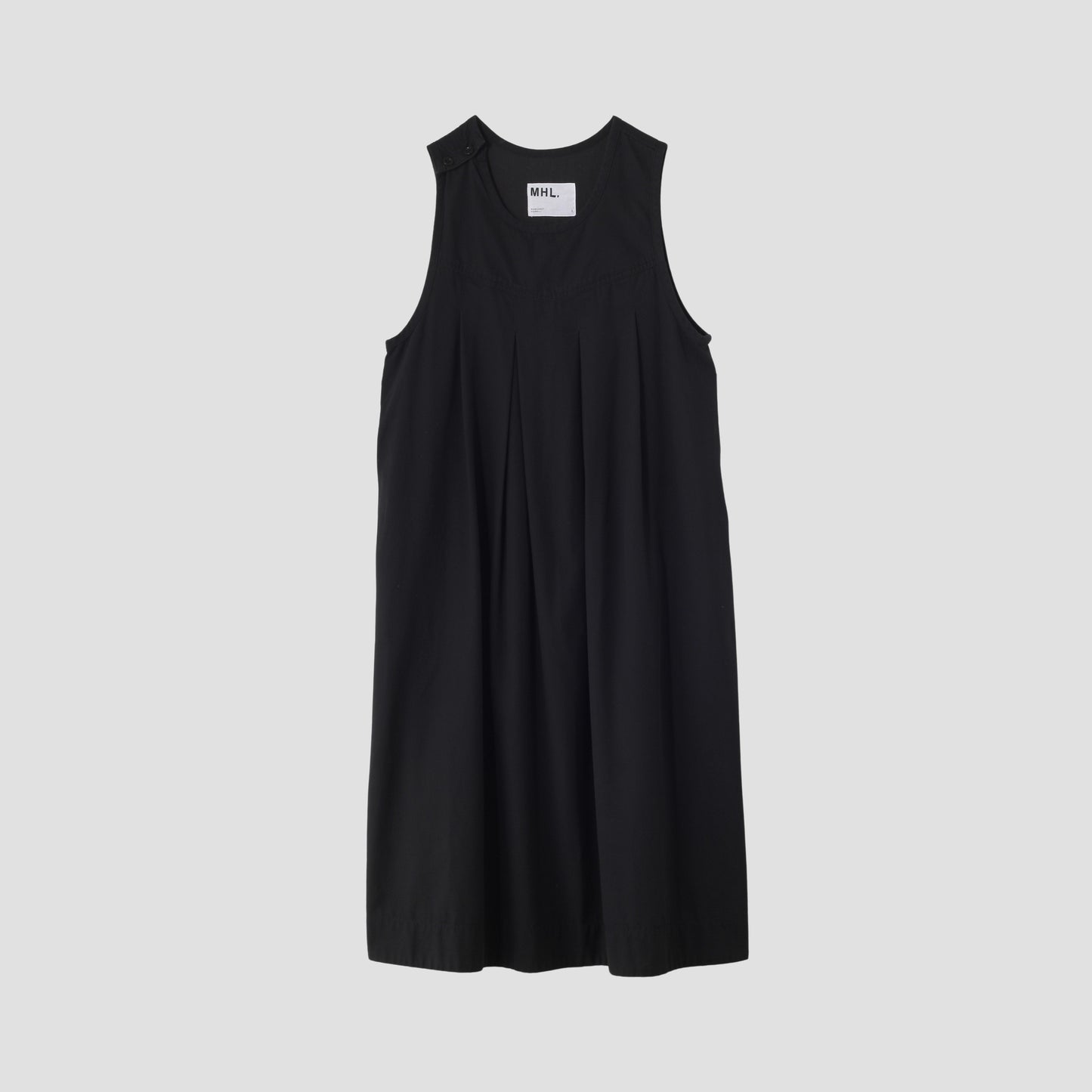 TWISTED ORGANIC COTTON TWILL DRESS