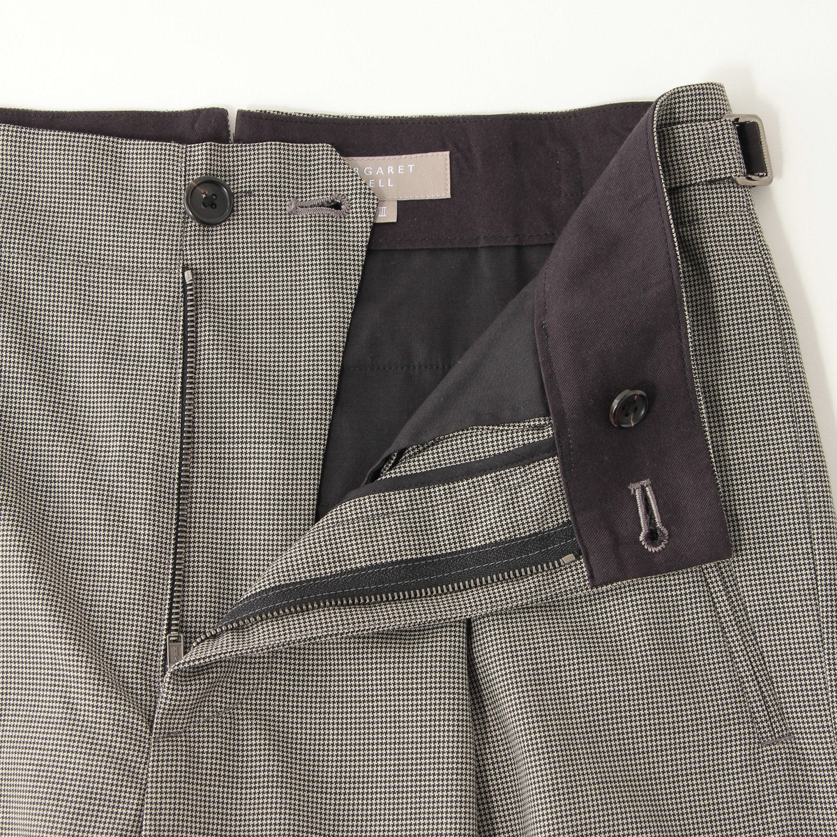 FINE WOOL POPLIN TROUSERS