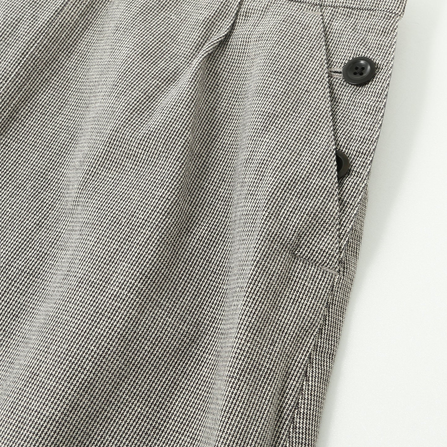 CHEF CHECK COTTON LINEN SKIRT