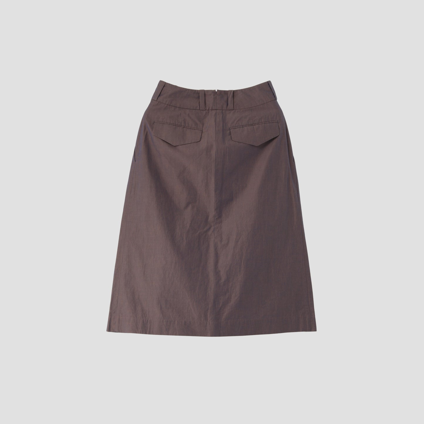 FINE COTTON CHAMBRAY SKIRT