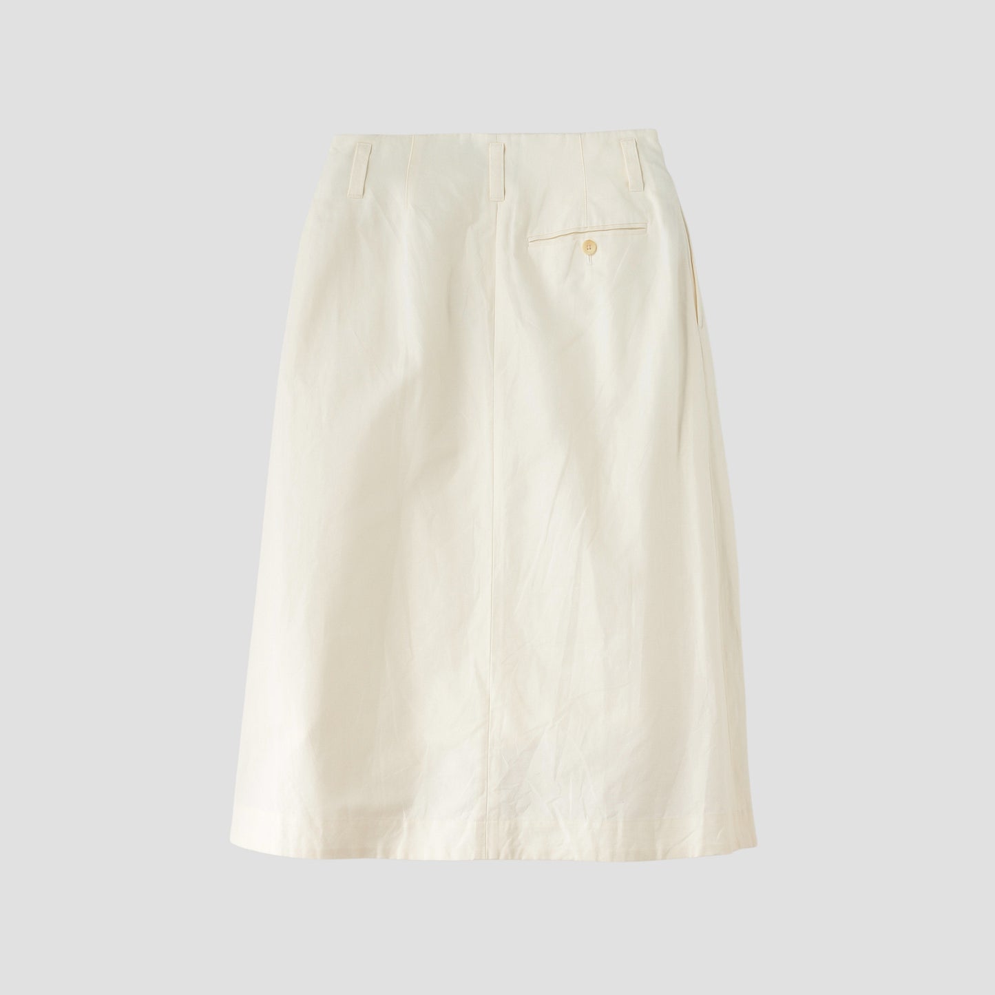 LINEN COTTON TWILL SKIRT