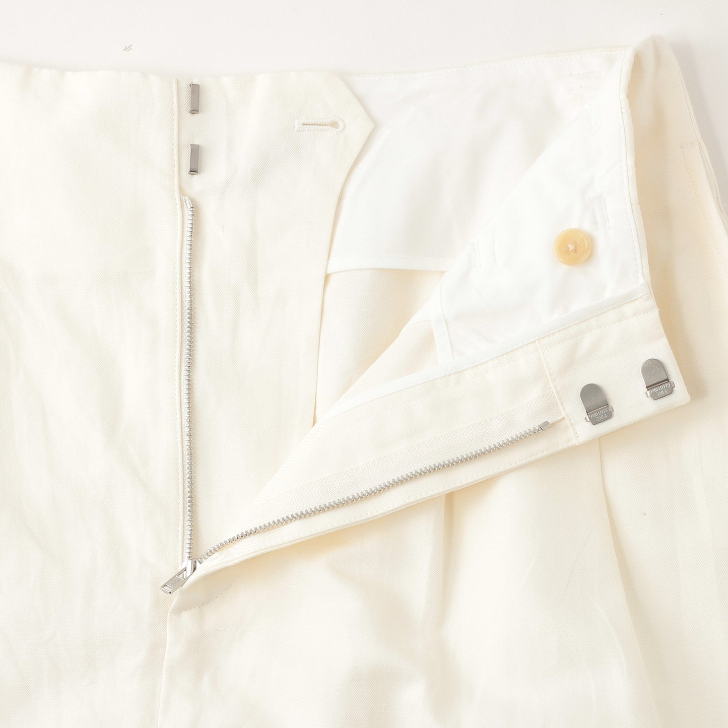 LINEN COTTON TWILL SKIRT