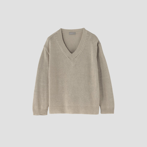 RELAXED V NECK JUMPER KNIT