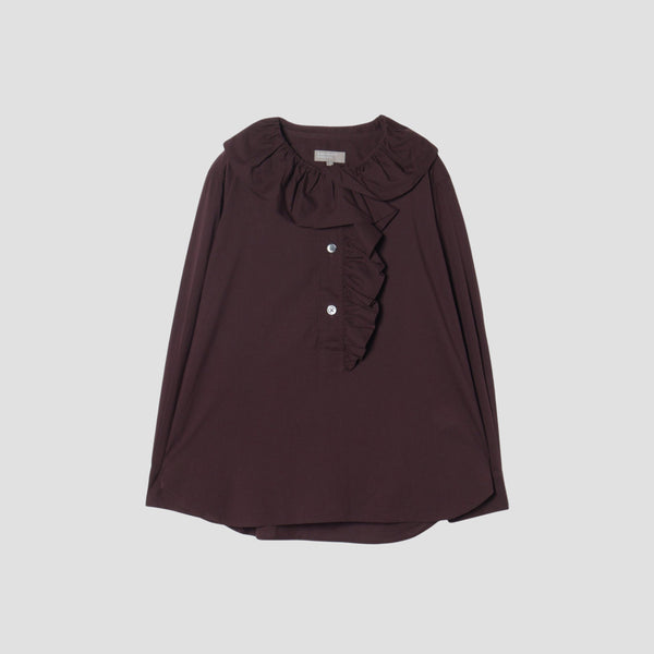 PIECE DYED WASHED COTTON SHIRT