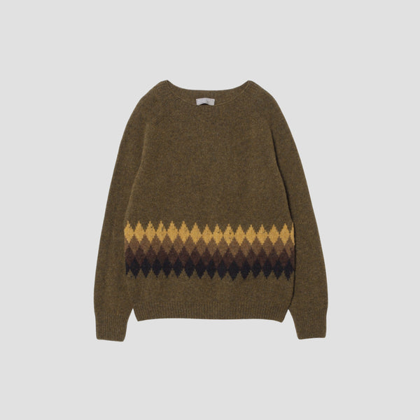 BANDED FAIRISLE KNIT