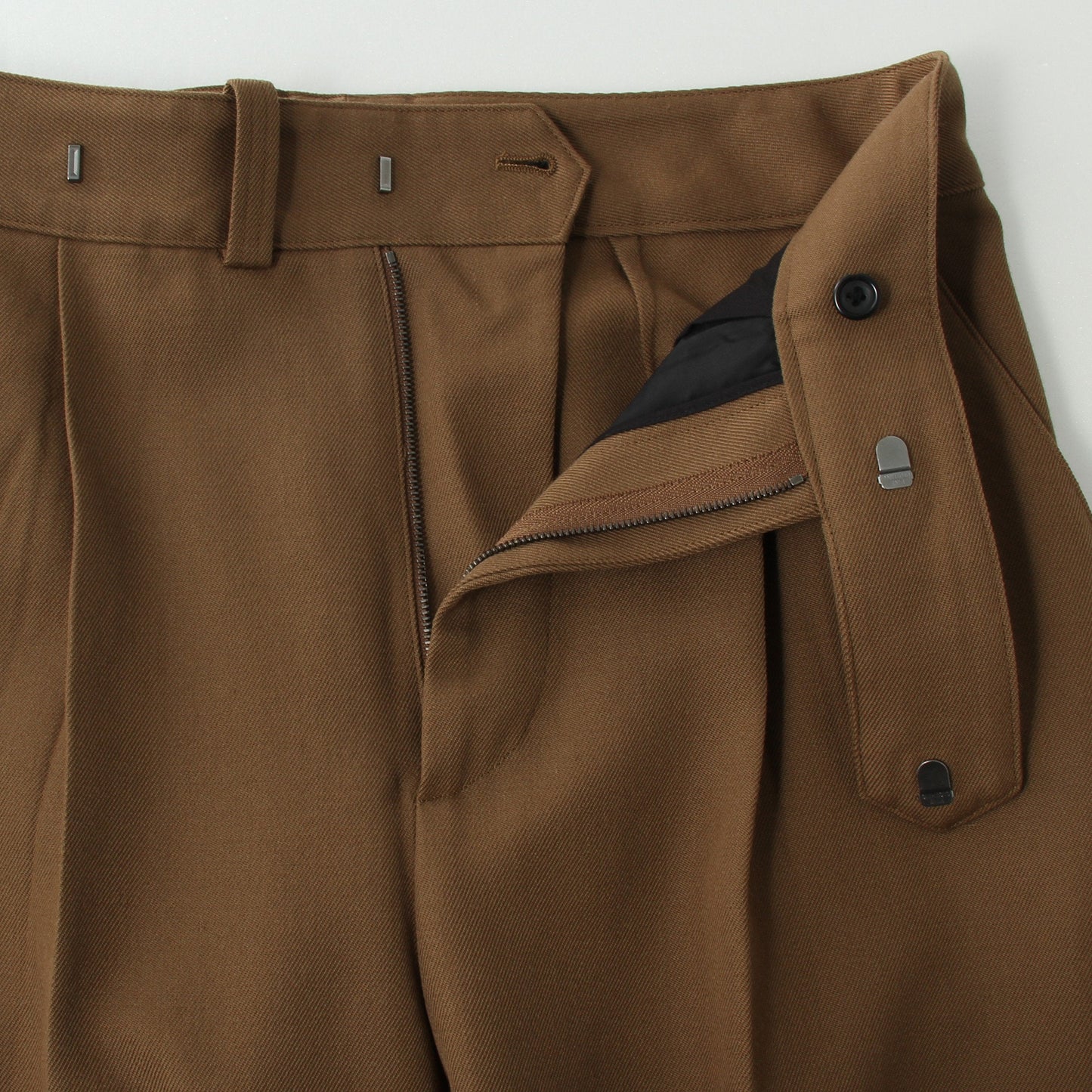 WOOL GABARDINE TROUSERS
