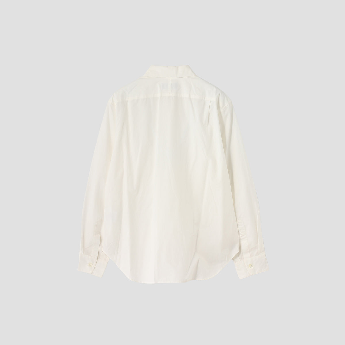 WHITE COTTON POPLIN SHIRT