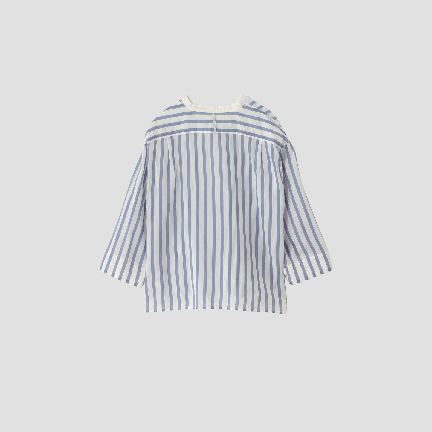 SILK COTTON BOLD STRIPE SHIRT