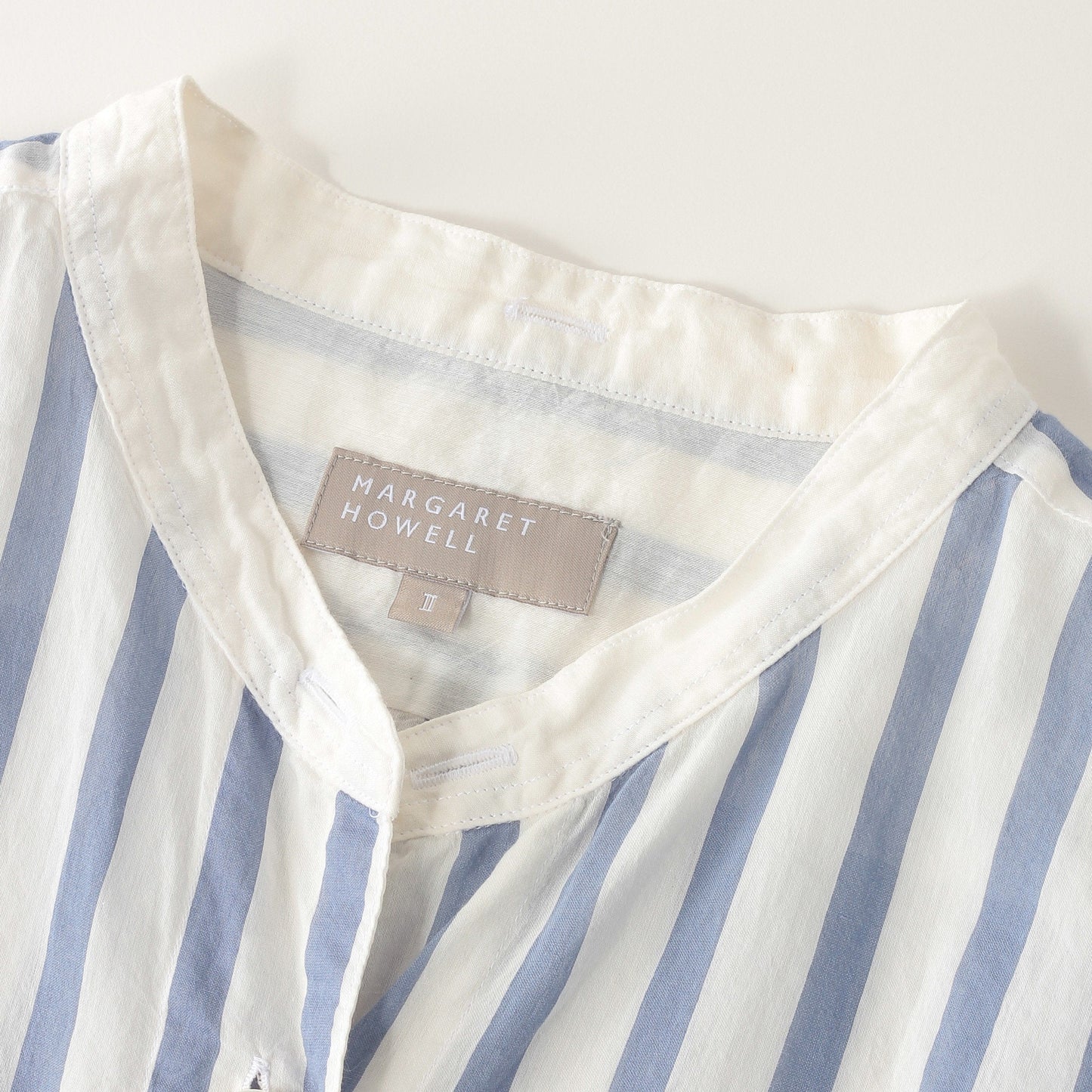 SILK COTTON BOLD STRIPE SHIRT