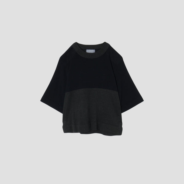 BLOCK COTTON LINEN SILK KNIT