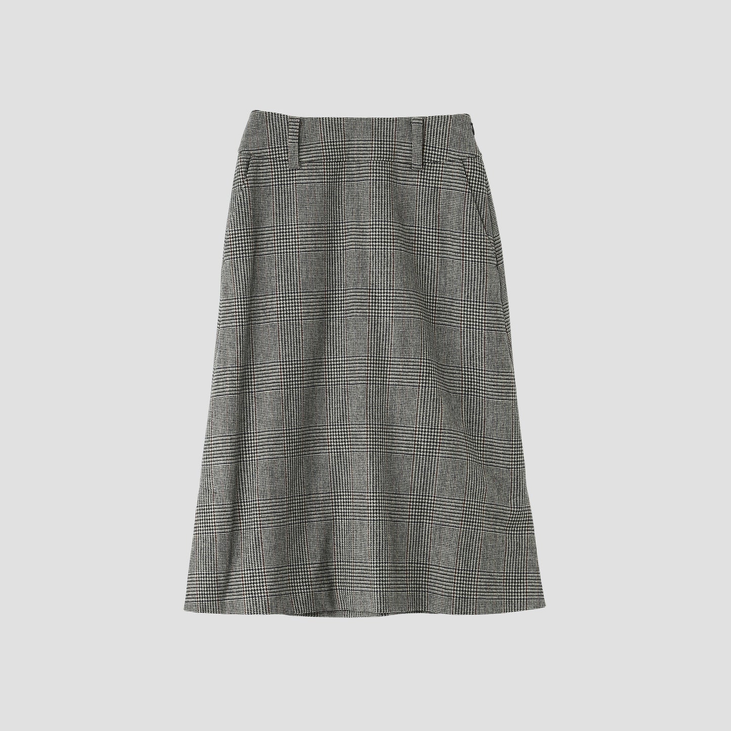 MULTI CHECK WOOL SKIRT