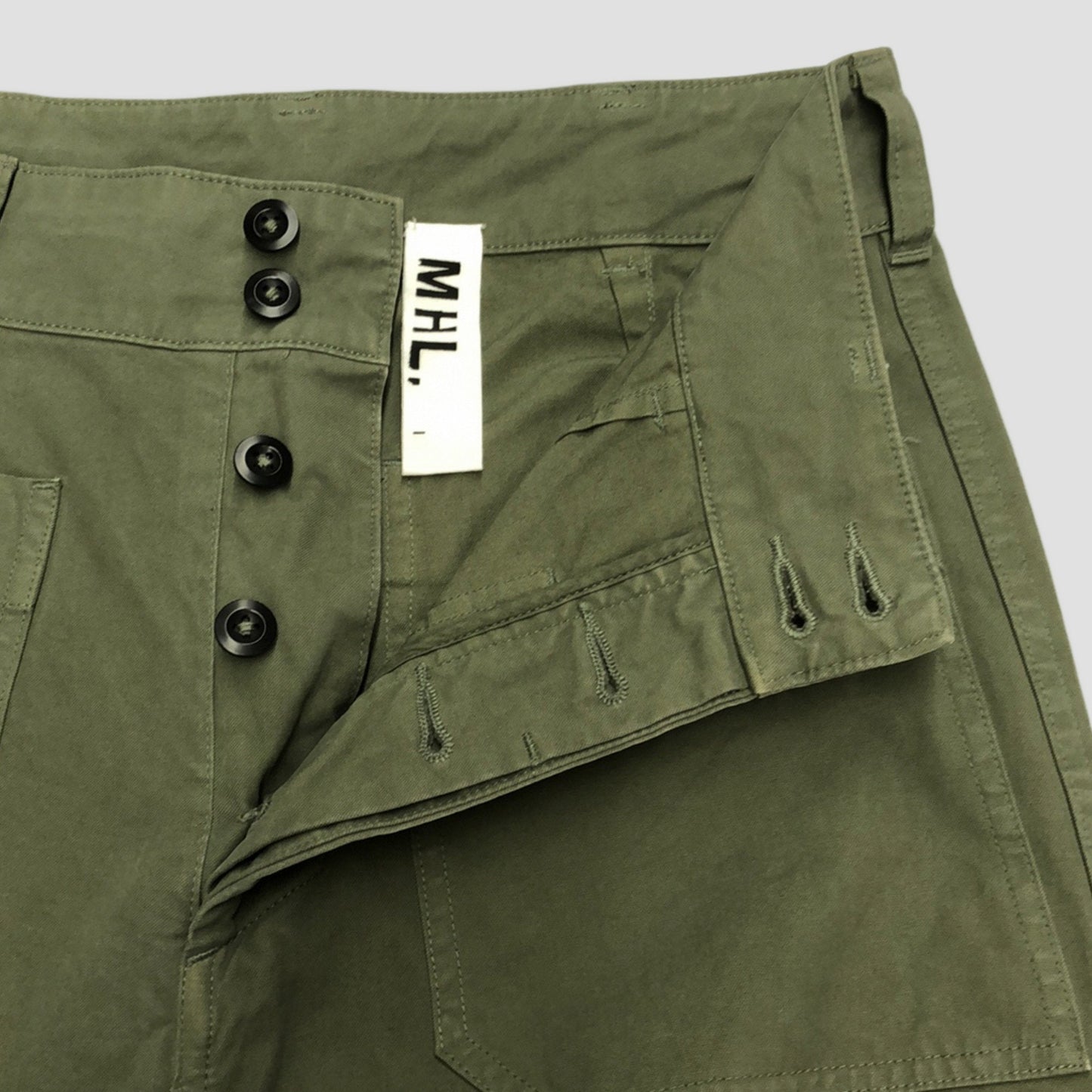 DRY COTTON CANVAS TROUSERS