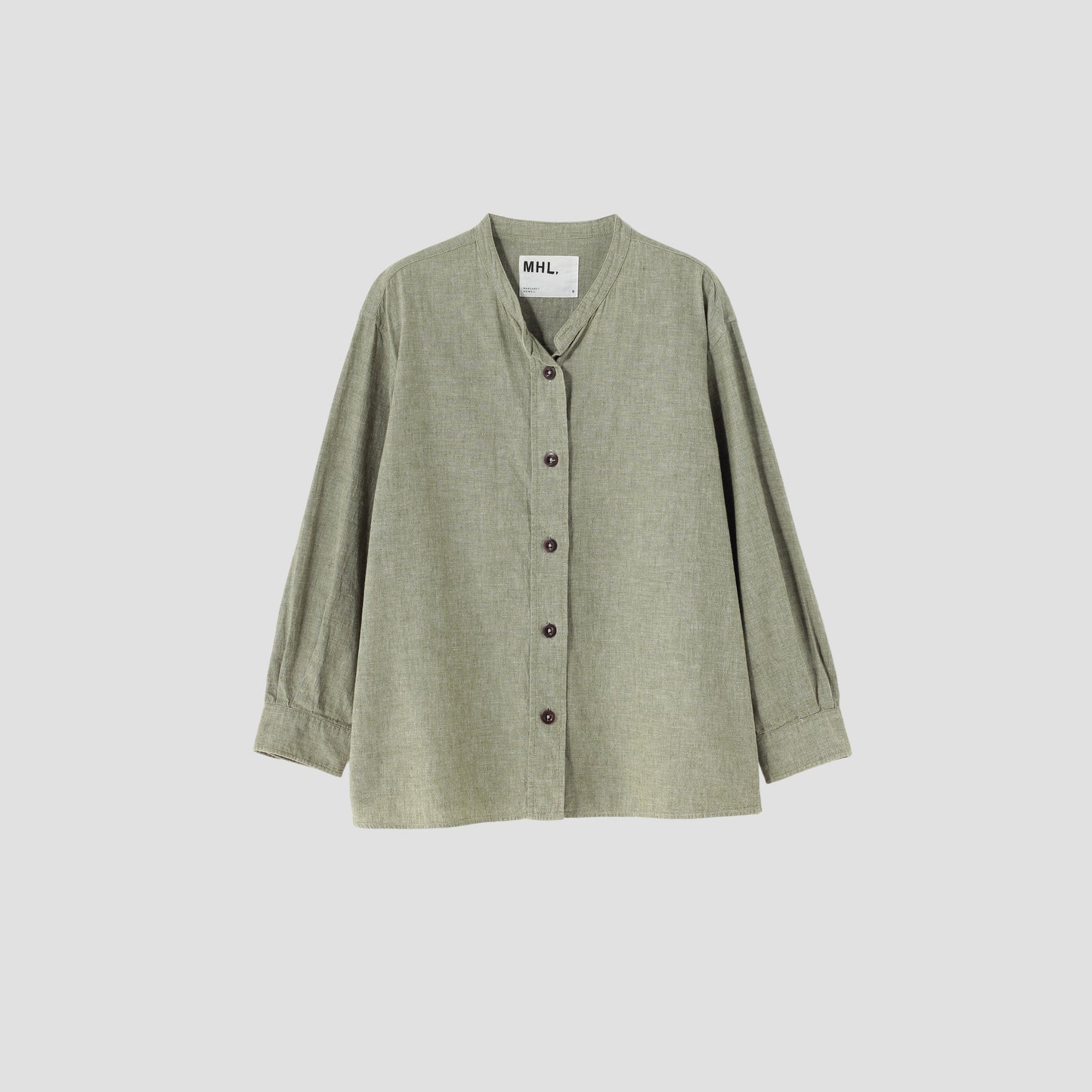 COTTON LINEN CHAMBRAY SHIRT