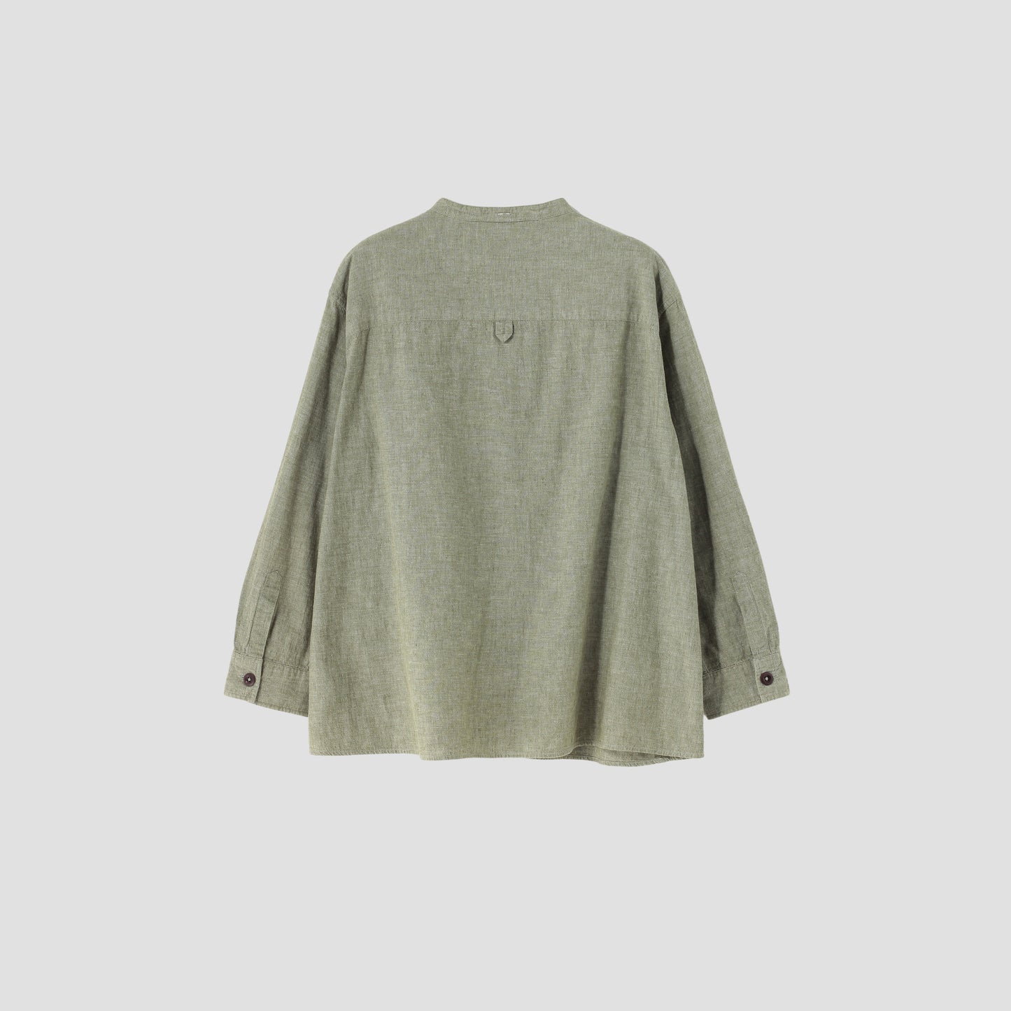 COTTON LINEN CHAMBRAY SHIRT