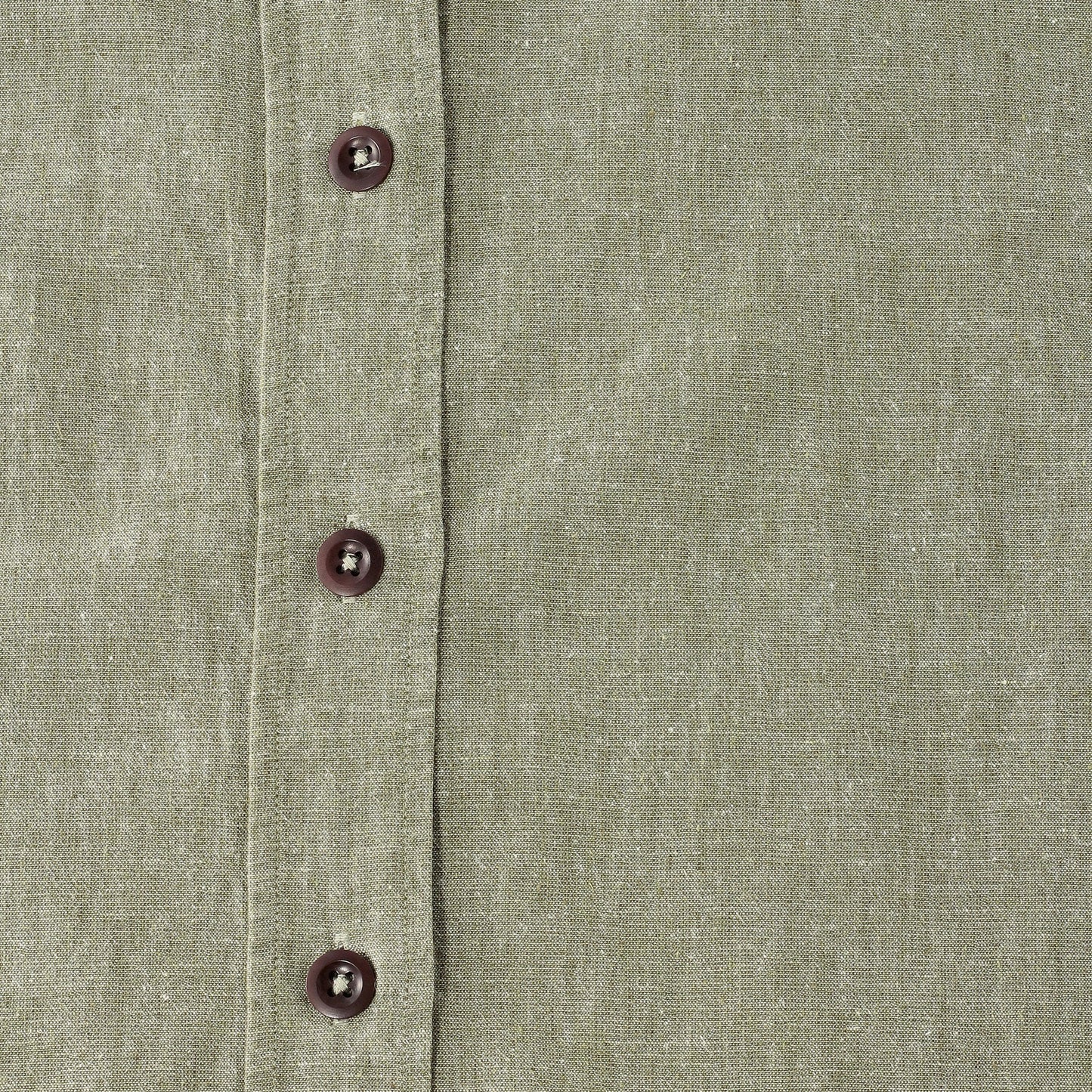 COTTON LINEN CHAMBRAY SHIRT