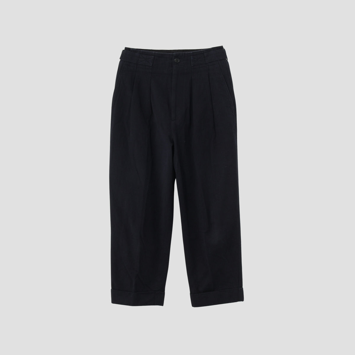BRUSHED COTTON TWILL TROUSERS