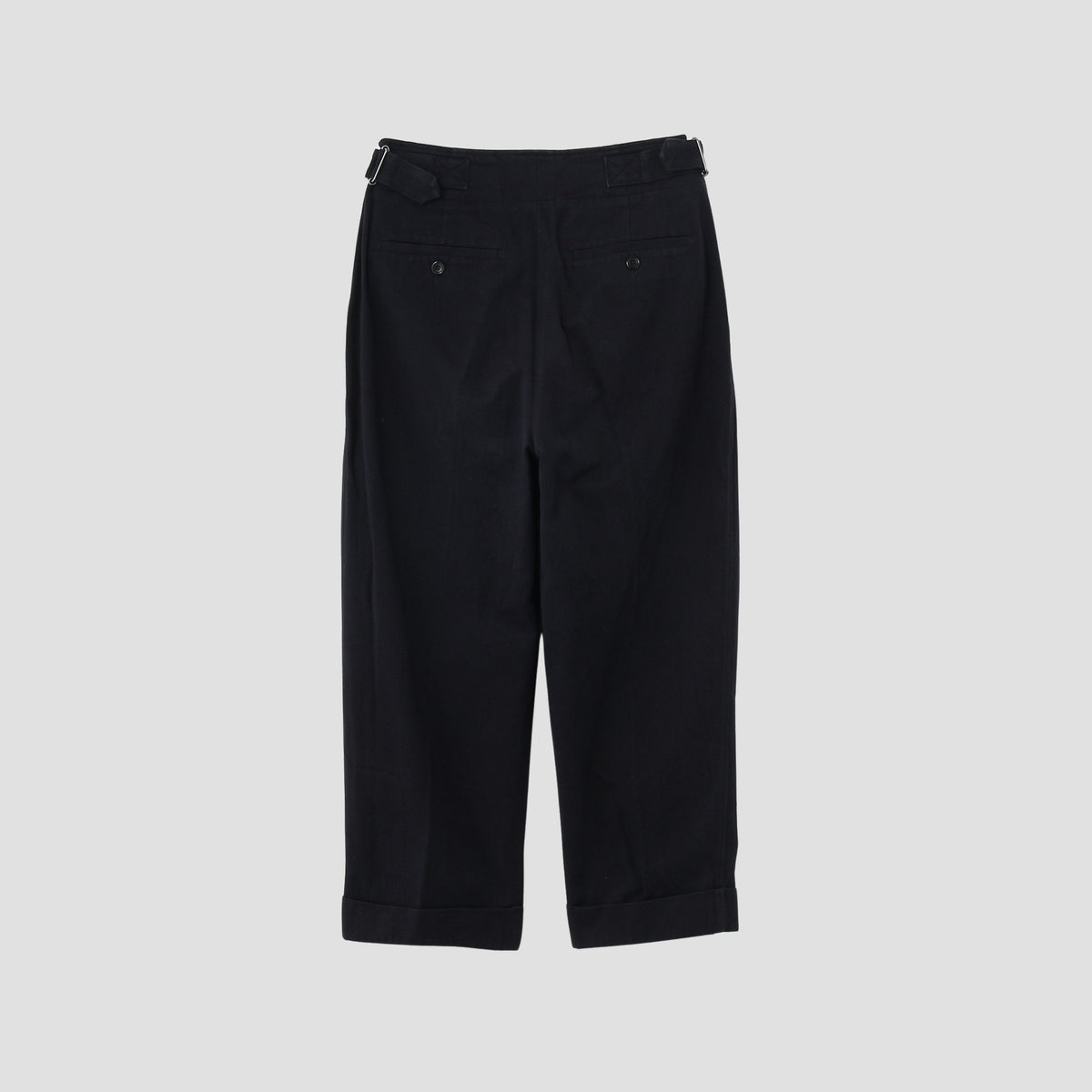 BRUSHED COTTON TWILL TROUSERS