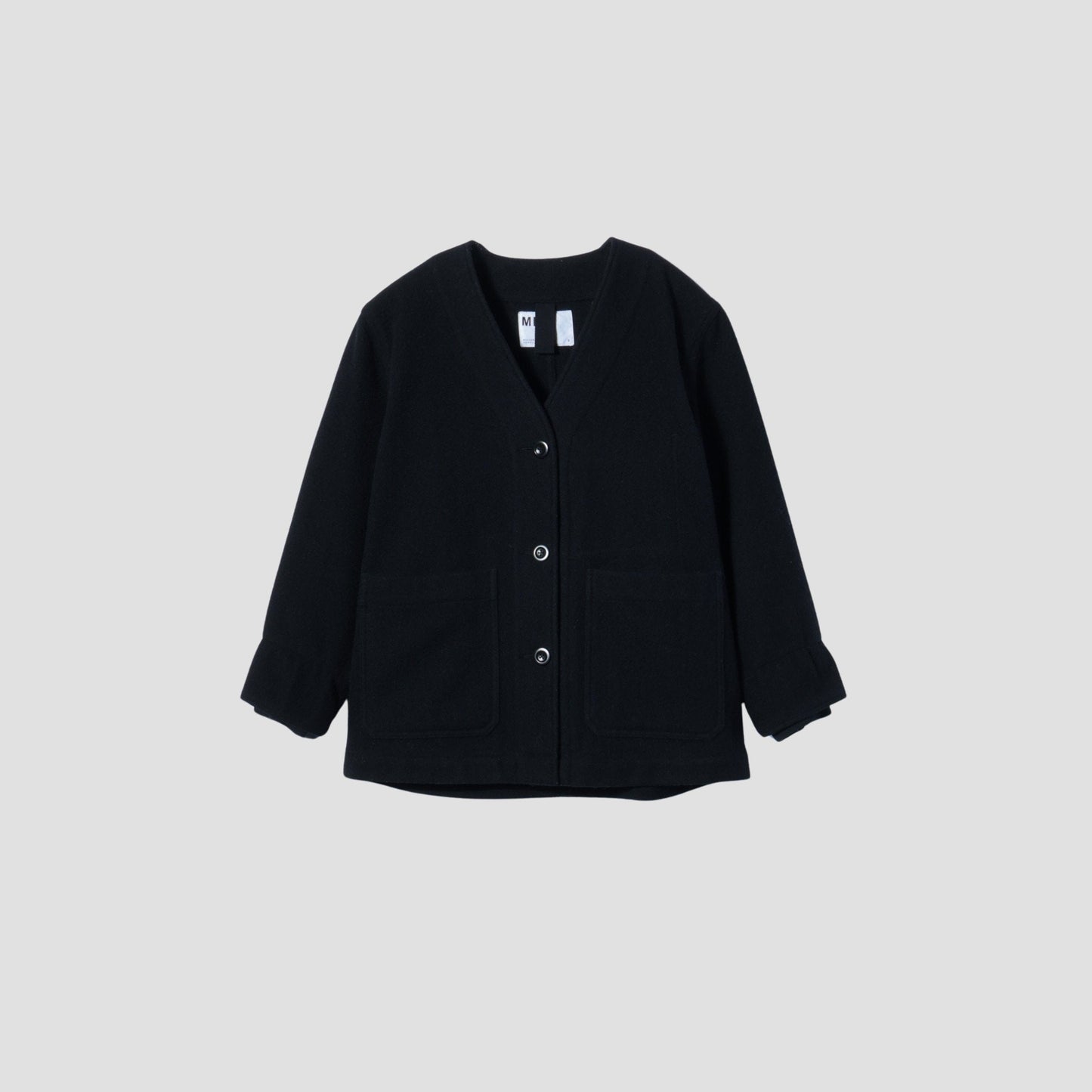 FELTED WOOL TWILL BLOUSON