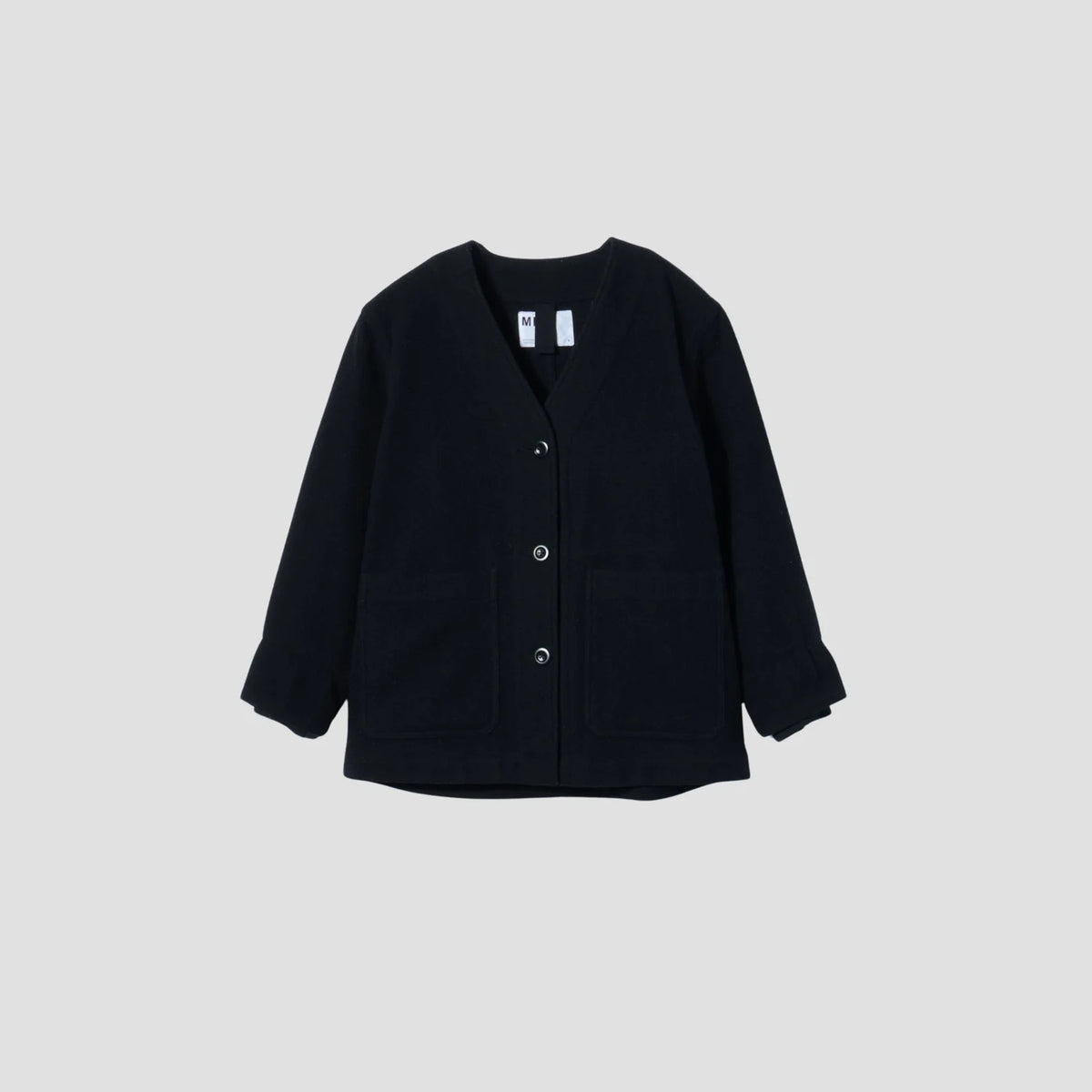 FELTED WOOL TWILL BLOUSON