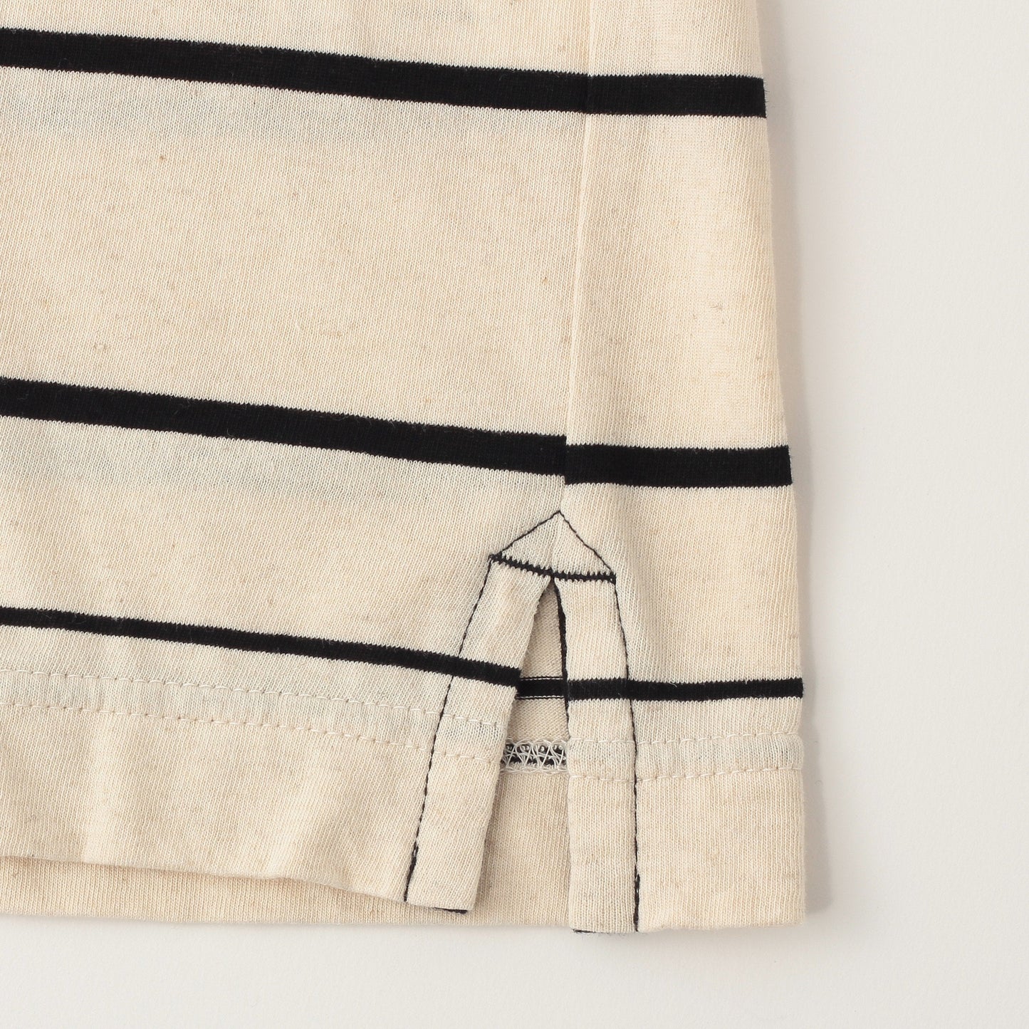 COTTON LINEN STRIPE JERSEY