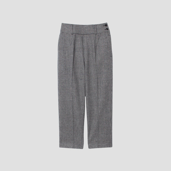 MULTI CHECK WOOL TROUSERS