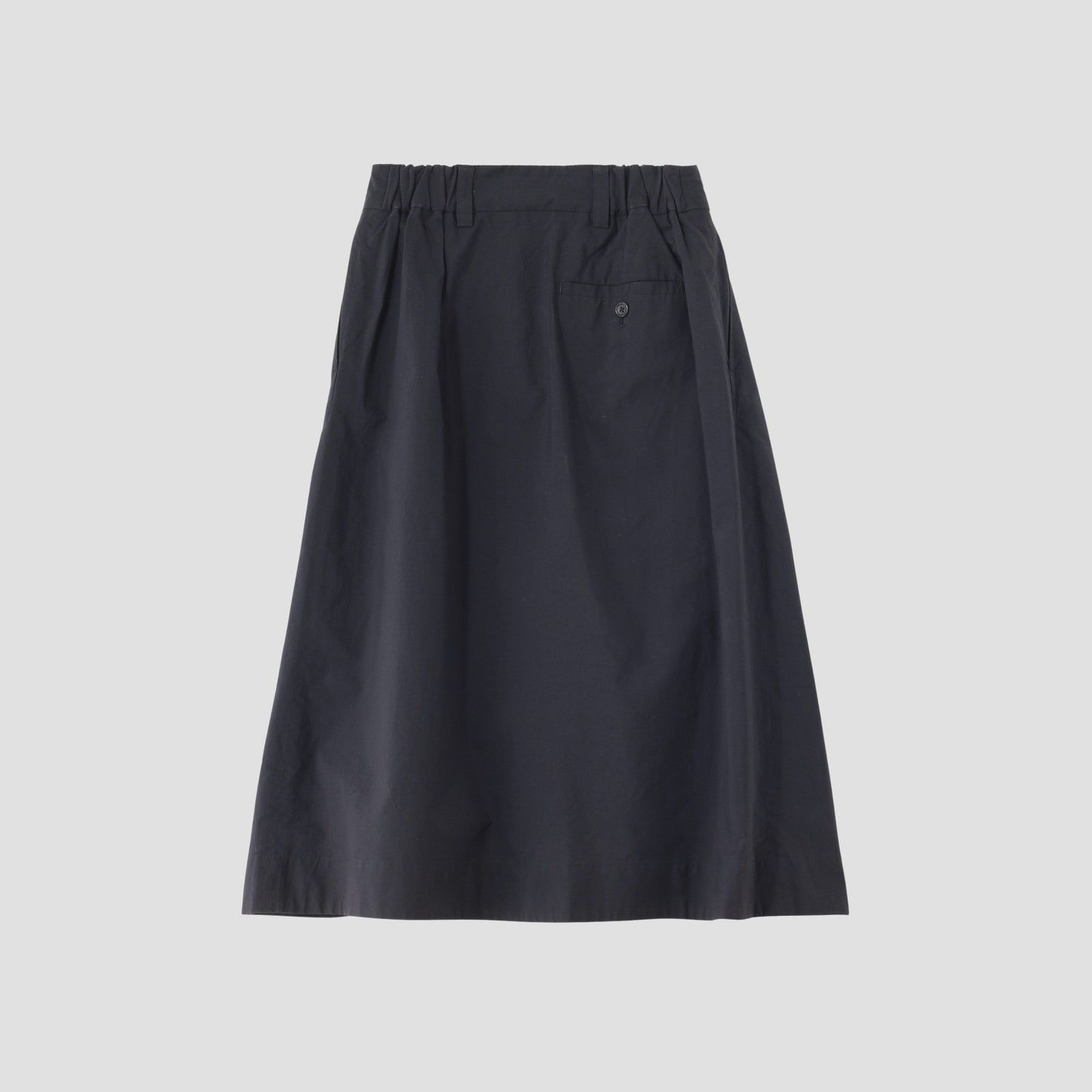 MATT COTTON SILK POPLIN SKIRT